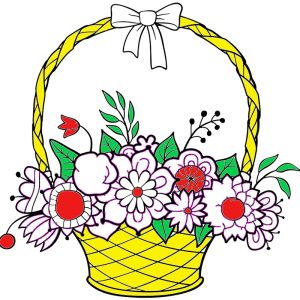 Basket Flower سلة ورد
